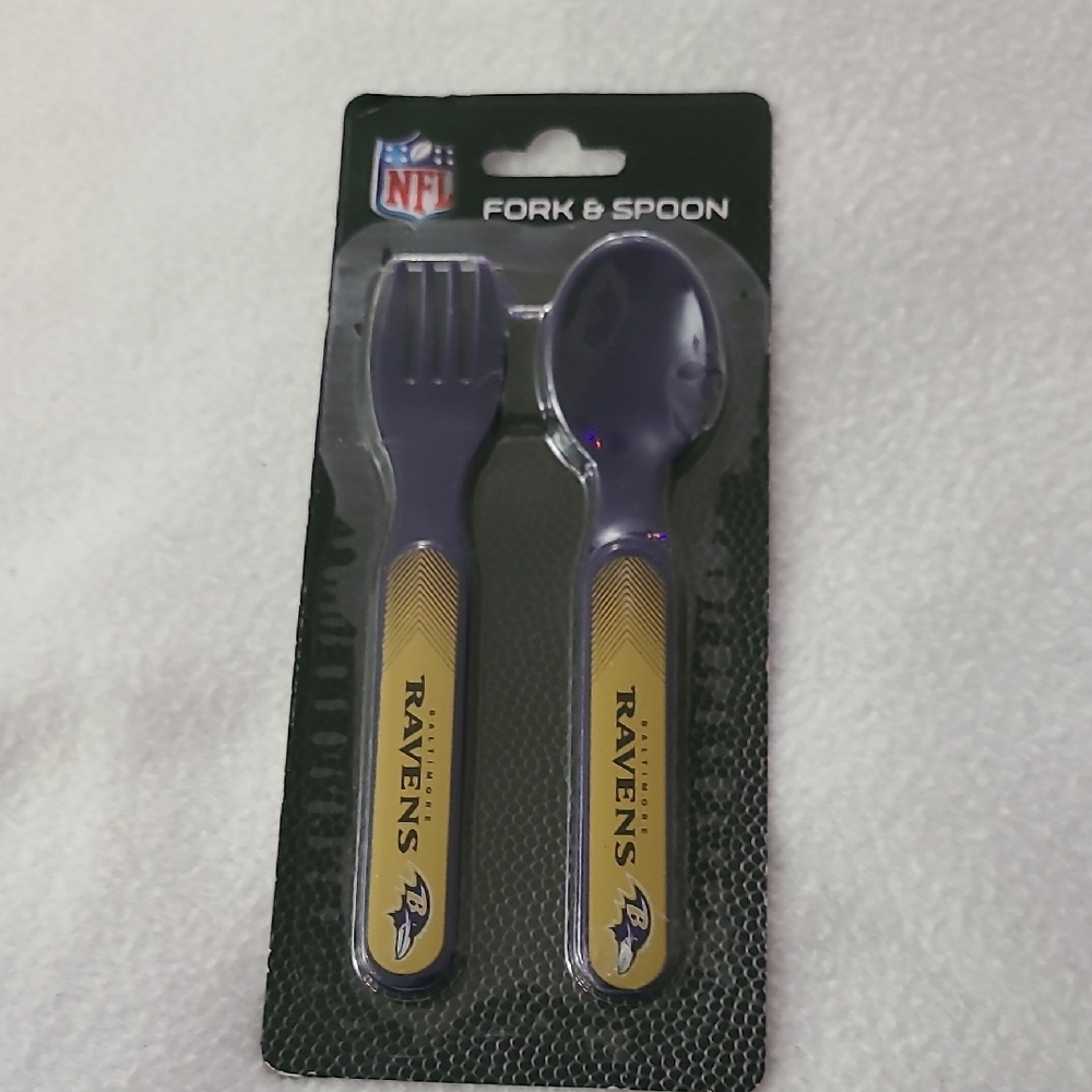 Ravens NFL Purple and Gold Utensil Set
